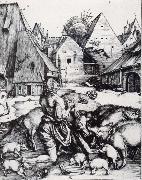 Albrecht Durer The Prodigal Son Amid the Swine oil painting artist